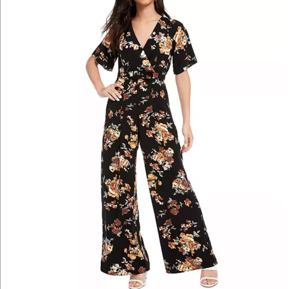 Trixxi Belted Kimono Jumpsuit (Medium)